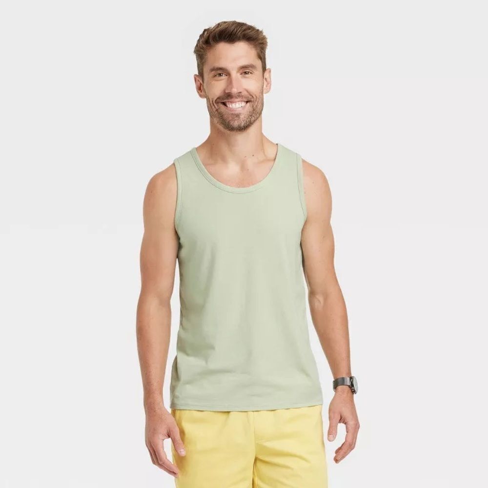 NWT- Goodfellow- men’s green classic fit tank size large